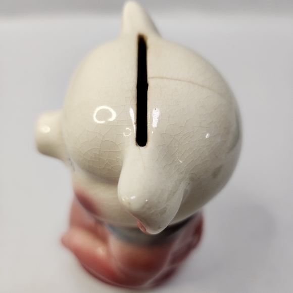 1942 Antique Standing Piggy Bank - Picture 10 of 12